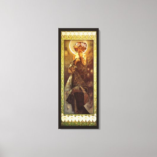 Alfons Mucha: Luna Leinwanddruck (Vorderseite)