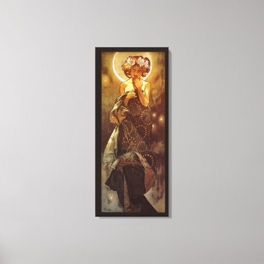 Alfons Mucha: Luna Leinwanddruck (Vorderseite)