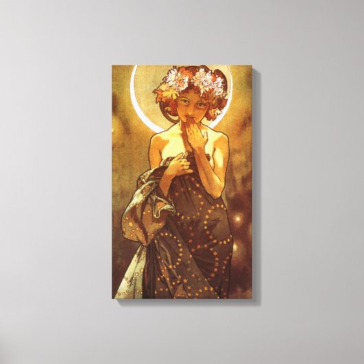 Alfons Mucha: Luna Leinwanddruck (Vorderseite)