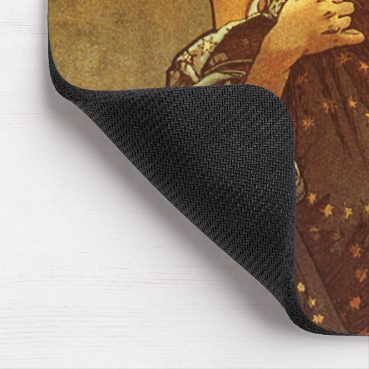 Alfons Mucha: Luna Mousepad (Ecke)