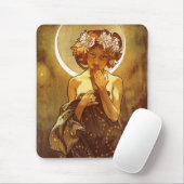 Alfons Mucha: Luna Mousepad (Mit Mouse)