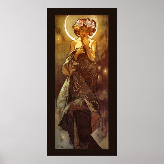 Alfons Mucha: Luna Poster (Vorne)