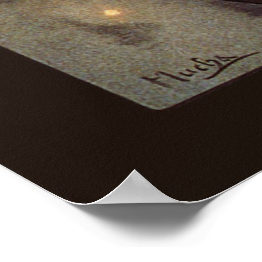 Alfons Mucha: Luna Poster (Ecke)