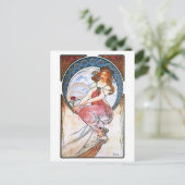 Alfons Mucha: Malerei Postkarte (Stehend Vorderseite)