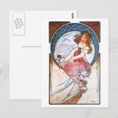 Alfons Mucha: Malerei Postkarte (Vorne/Hinten)