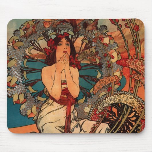 Alfons Mucha Monaco Monte Carlo Mousepad (Vorne)