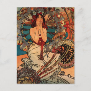 Alfons Mucha Monaco Monte Carlo Postkarte
