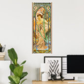 Alfons Mucha Morning Awakening Poster (Heimbüro)