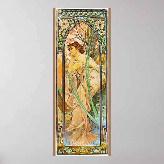 Alfons Mucha Morning Awakening Poster (Vorne)
