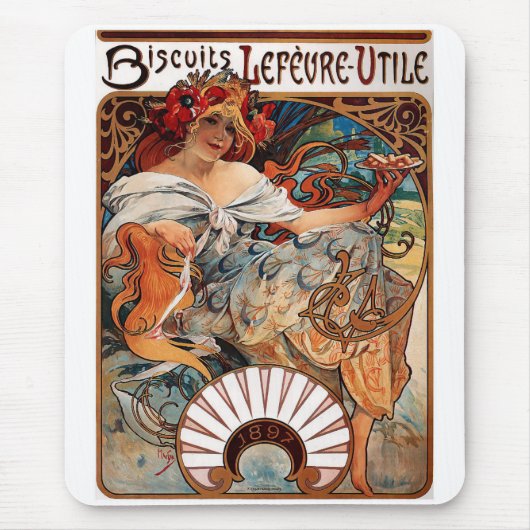 Alfons Mucha Mousepad (Vorne)