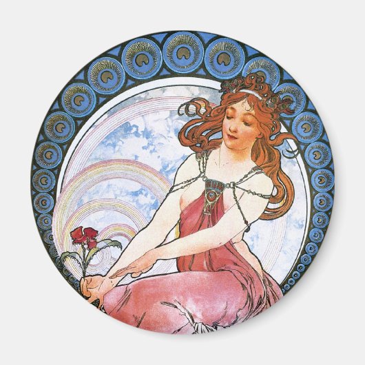 Alfons Mucha: Muse der Malerei Magnet (Vorne)