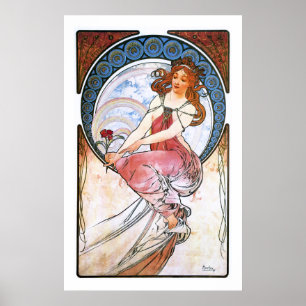 Alfons Mucha: Muse der Malerei Poster