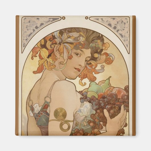 Alfons Mucha - Obst Magnet (Vorne)