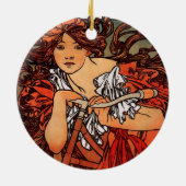 Alfons Mucha Perfecta Keramikornament (Hinten)