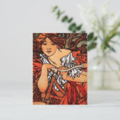 Alfons Mucha Perfecta Postkarte (Stehend Vorderseite)