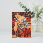 Alfons Mucha Perfecta Postkarte (Stehend Vorderseite)
