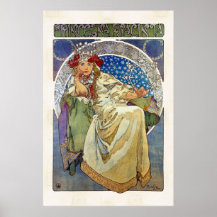 Alfons Mucha Princezna 1911 Hyacinta Poster
