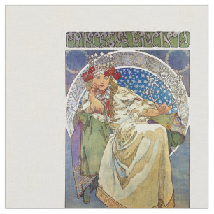 Alfons Mucha Princezna 1911 Hyacinta Stoff