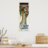 Alfons Mucha Sarah Bernhard senkrechte Banner Poster (Küche)