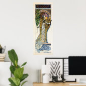 Alfons Mucha Sarah Bernhard senkrechte Banner Poster (Heimbüro)