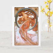 Alfons Mucha: Tanz Karte (Gelbe Blume)