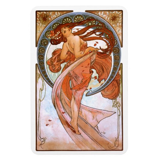 Alfons Mucha: Tanz Magnet (Vertikal)