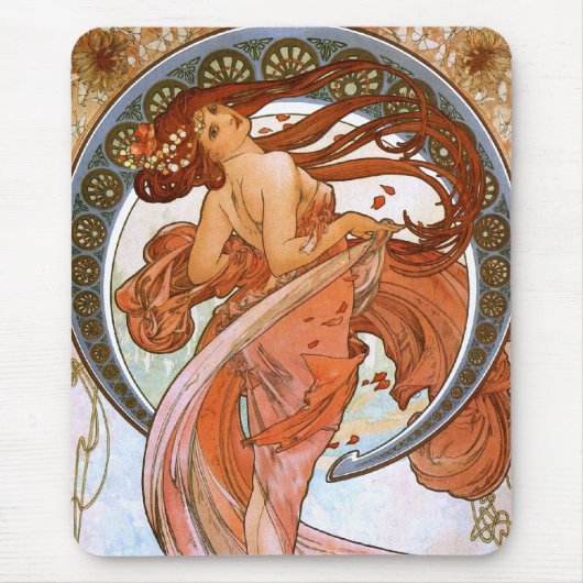 Alfons Mucha: Tanz Mousepad (Vorne)