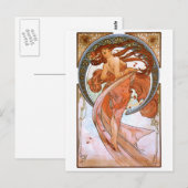 Alfons Mucha: Tanz Postkarte (Vorne/Hinten)