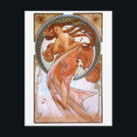 Alfons Mucha: Tanz Postkarte<br><div class="desc">Überraschen Sie Ihre Familie und Freunde mit einer Vintagen Jugendstil-Karte. Gemalt vom tschechischen Maler und Dekorationskünstler Alfons Maria Mucha.</div>