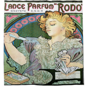 Alfons Muchalanze 1896 Parfum Rodo Duschvorhang