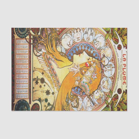 Alfons Muchatierkreis 1896 Seidenpapier (Vorderseite)