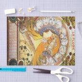 Alfons Muchatierkreis 1896 Seidenpapier (Handwerk)