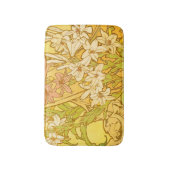 Alfonse Mucha Art Nouveau Lilien Blume Badematte (Vorderseite Vertikal)