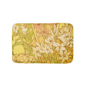 Alfonse Mucha Art Nouveau Lilien Blume Badematte (Vorderseite)