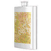 Alfonse Mucha Art Nouveau Lilien Blume Flachmann (Links)