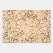Alfonse Mucha Art Nouveau Lilien Blume Geschenkpapier Set (Vorderseite 2)