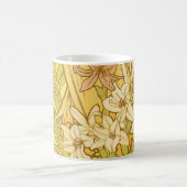 Alfonse Mucha Art Nouveau Lilien Blume Kaffeetasse (Mittel)