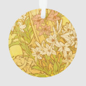 Alfonse Mucha Art Nouveau Lilien Blume Ornament (Rückseite)