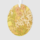 Alfonse Mucha Art Nouveau Lilien Blume Ornament (Vorderseite)