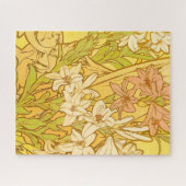 Alfonse Mucha Art Nouveau Lilien Blume Puzzle (Horizontal)