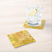 Alfonse Mucha Art Nouveau Lilien Blume Rechteckiger Pappuntersetzer (Vor Ort)