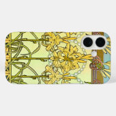 Alfonse Mucha Art Nouveau Lilienmuster Classic Case-Mate iPhone Hülle (Rückseite (Horizontal))