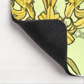 Alfonse Mucha Art Nouveau Lilienmuster Classic Mousepad (Ecke)