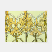 Alfonse Mucha Art Nouveau Lily Floral Pattern Fußmatte (Vorderseite)