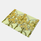 Alfonse Mucha Art Nouveau Lily Floral Pattern Fußmatte (Schrägansicht)