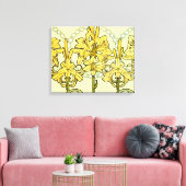 Alfonse Mucha Art Nouveau Lily Floral Pattern Leinwanddruck (Insitu (Wohnzimmer))