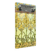 Alfonse Mucha Art Nouveau Lily Floral Pattern Mini Klemmbrett (Schrägansicht)