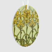 Alfonse Mucha Art Nouveau Lily Floral Pattern Ornament (Vorderseite)