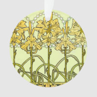 Alfonse Mucha Art Nouveau Lily Floral Pattern
