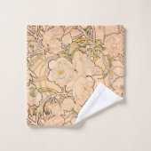 Alfonse Mucha Art Nouveau Peonies Badhandtuch Set (Waschlappen)